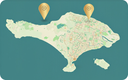 Bali strategic locations map