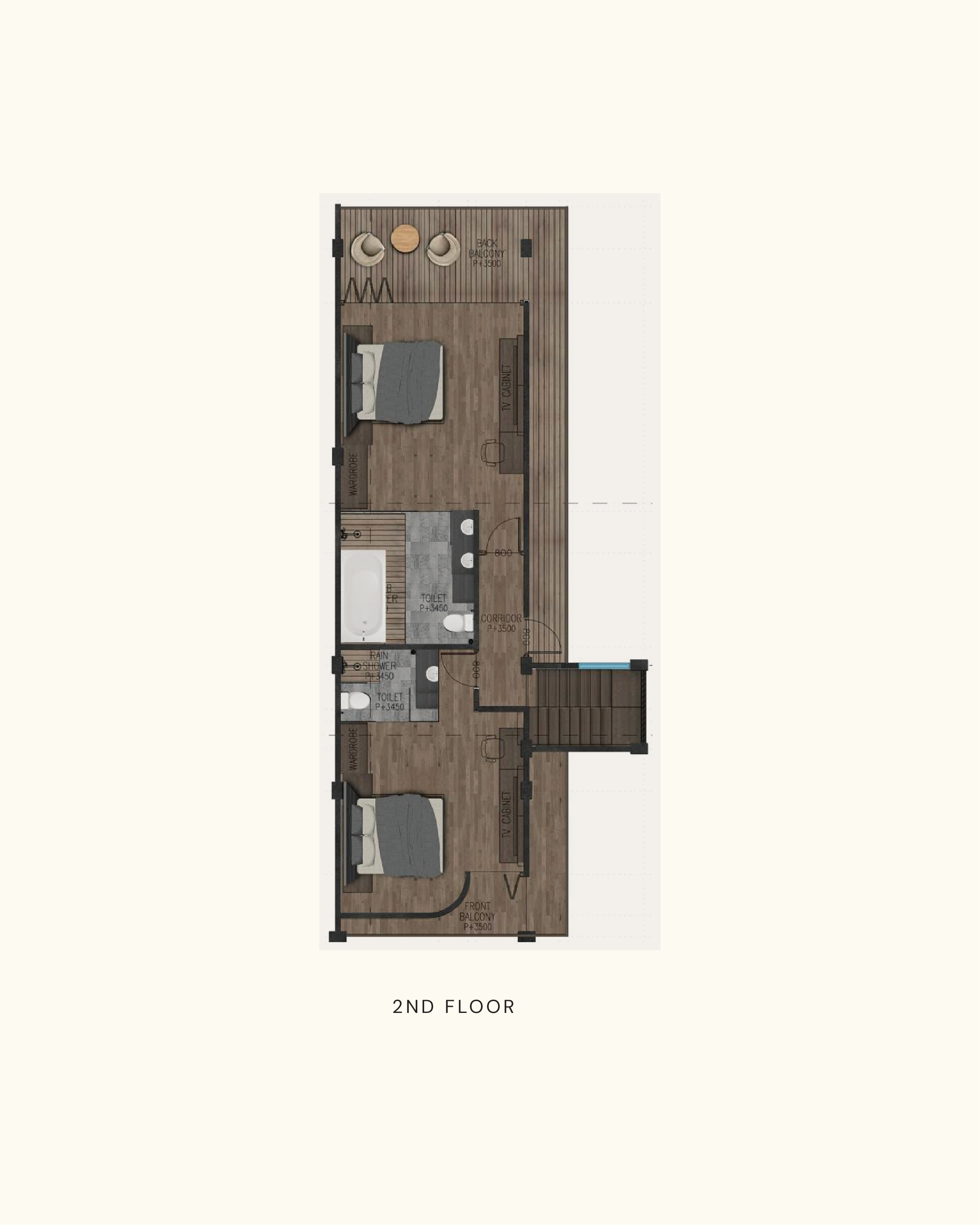 Upper floor plan