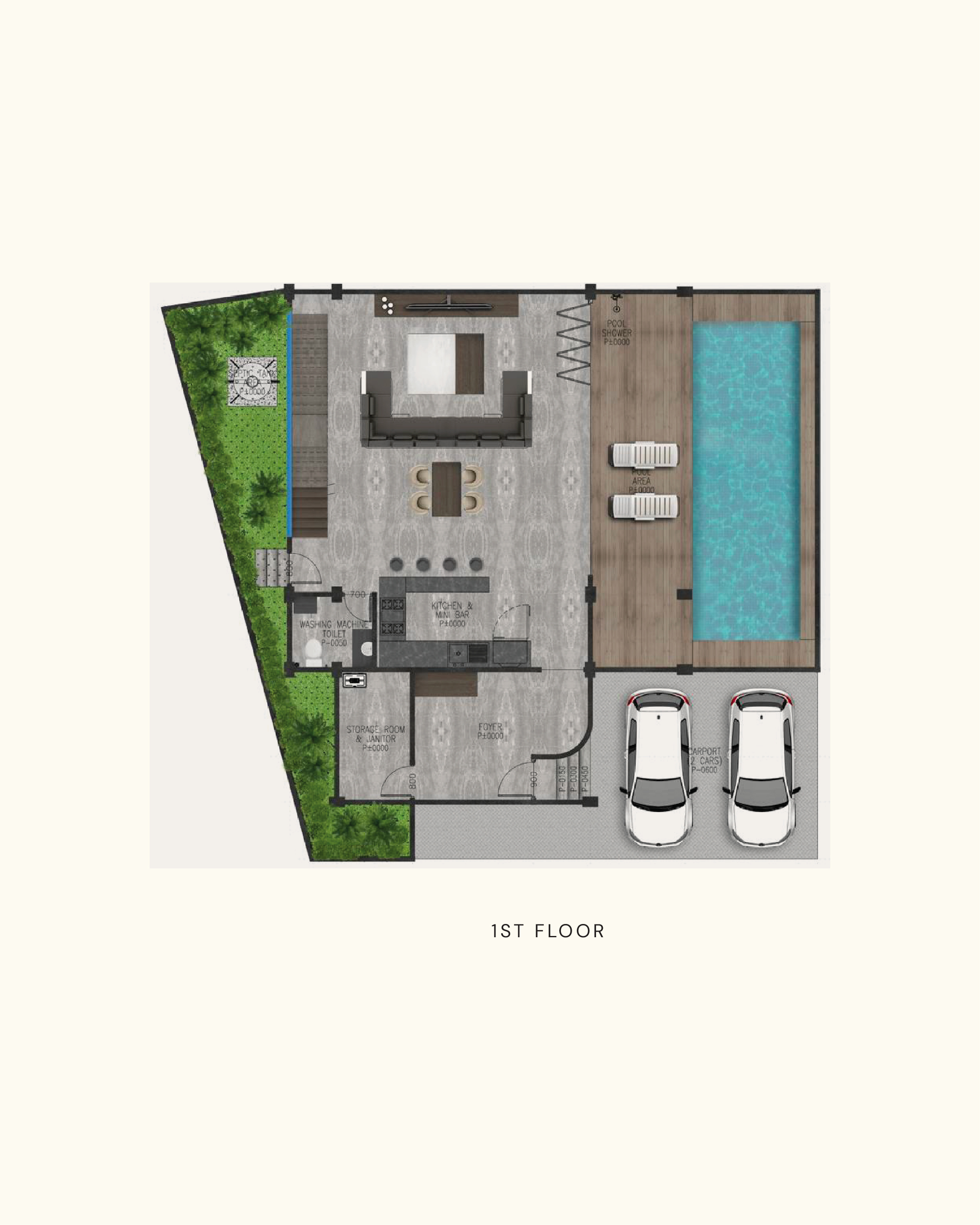 1st Floor · Ground Level — Villa Ambara